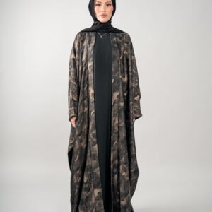 Golden Leaf Abaya Set